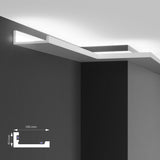 NH1 - Cornici velette per led a soffitto e parete per illuminazione indiretta con le strisce led o faretti per cartongesso - 2 metri